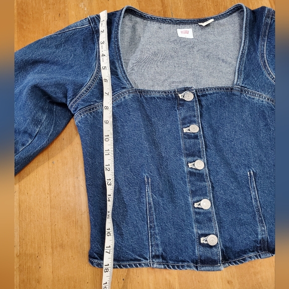 Levi's denim blouse/ top size S - Picture 12 of 17